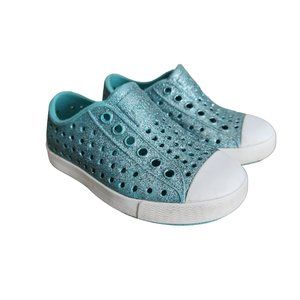 Native Jefferson bling, teal sparkle, 6C child